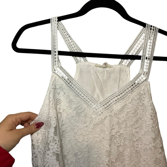 eesome White Lace Mini Dress - Picture 2 of 3